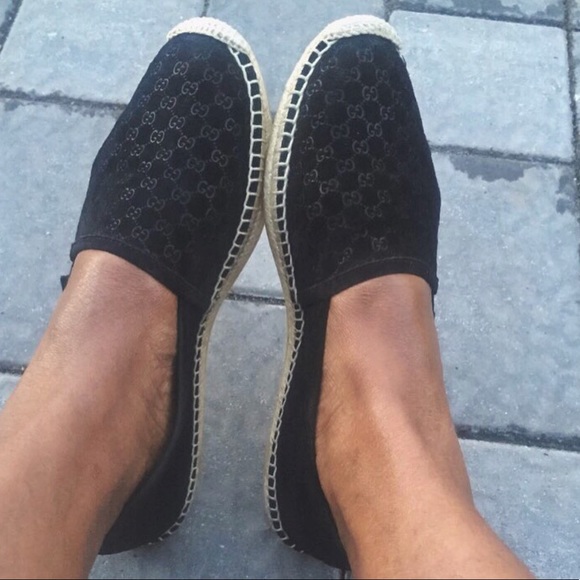 gucci suede espadrilles